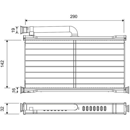 Warmtewisselaar, interieur verwarming VALEO 811527
