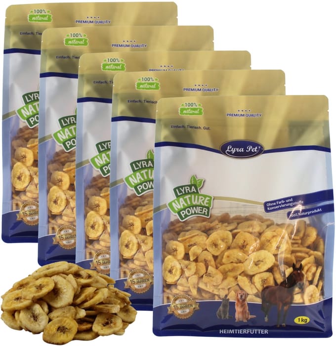 5 kg Lyra Pet® Gedroogde bananen