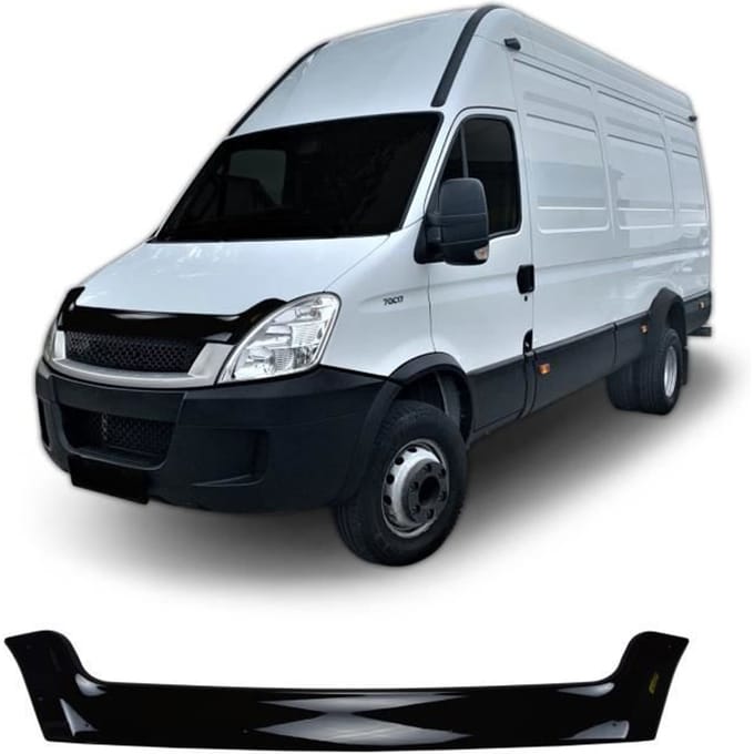 Déflecteur de Capot - SCOUTT - Iveco Daily 2008-2013 - ABS - Installation Facile - Protection Optimale noir