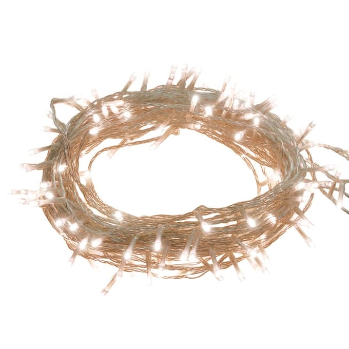 vidaXL - Lichtslinger - met - 400 - LED's - 40 - m - PVC - warmwit