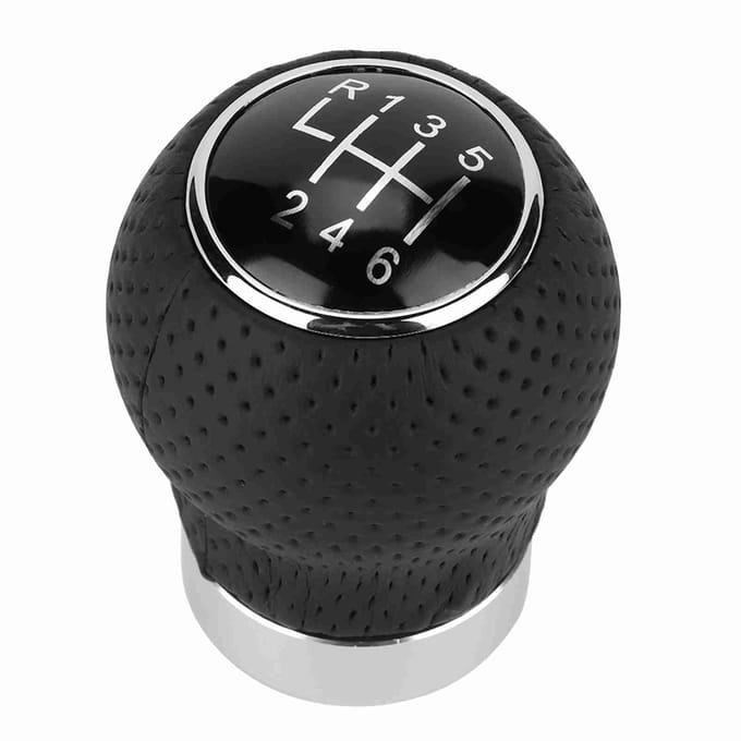 5-Traps&6-Traps Universele Auto Versnellingspook Knop Stick Kop Schakelaar Handvat Hendel 6-speed black