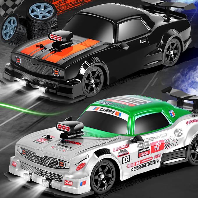 Afstandsbediening Drift Auto 116 Afstandsbediening Spray Auto 2,4GHz 4WD Afstandsbediening Raceauto Kinderen Cadeau wit