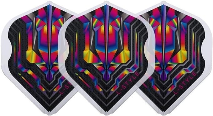 Champagne Flight Dart Flights - Clear Rainbow