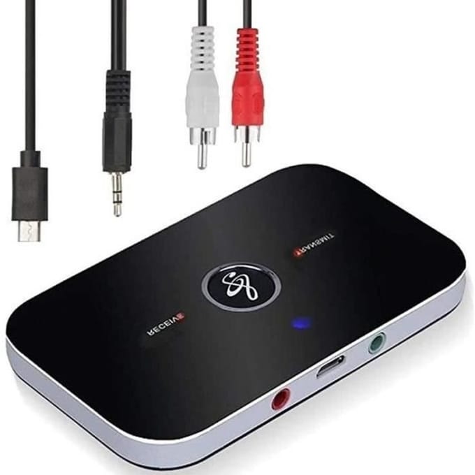 Bluetooth Adapter OntvangerOzvavzk Bluetooth Zender Ontvanger 50 Zender Ontvanger Bluetooth Audio 2 in 1 met Au-uitgang