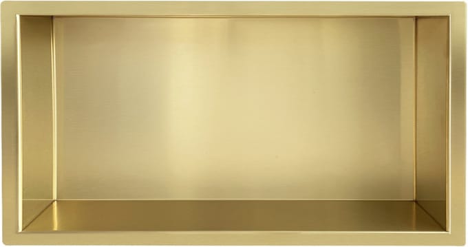 Klea Inbouwnis 30x60x7cm Geborsteld Messing