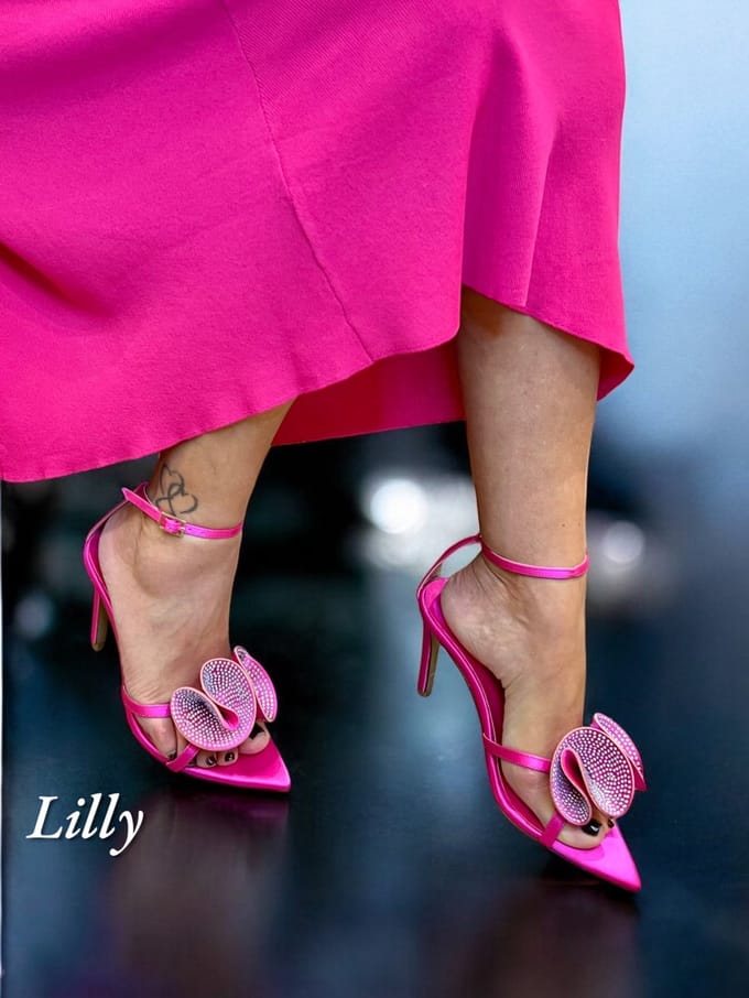 Barla Shoes - Lilly - Haksandalen - Fuchisia Roze