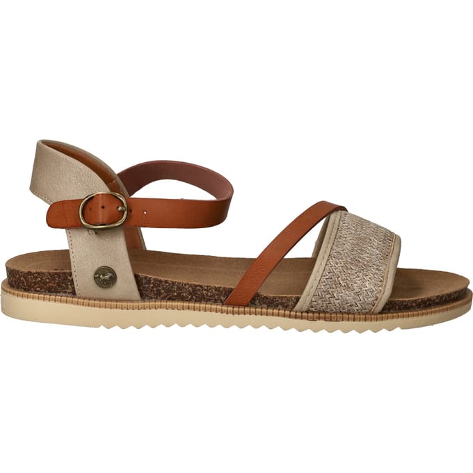 Mustang Sandalen Plat Sandalen Plat - Beige - Maat 40