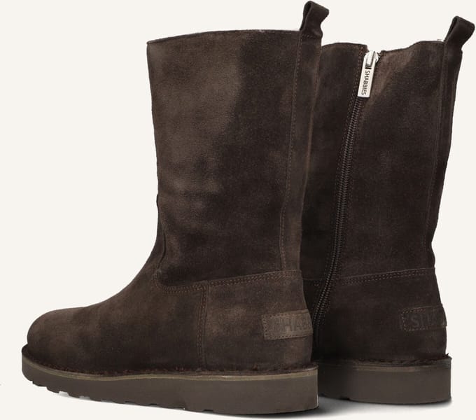 Shabbies Palissa Mia High Zip Boots Dames - Bruin - Maat 36