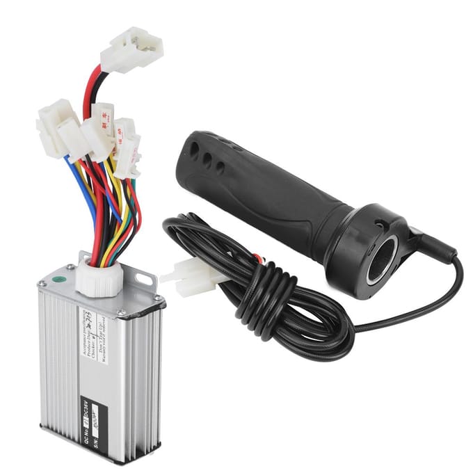 36V 1000W Controller met Gewone Lange Draad Gashendel Kit Elektrische Fiets Accessoire black