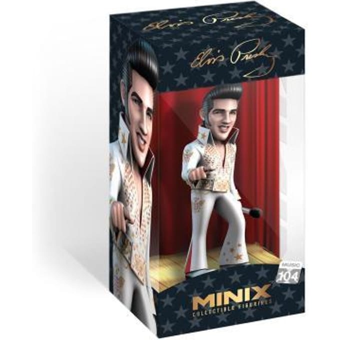 Minix - Music #104 - Elvis - Elvis White Suit - Figuur 12cm