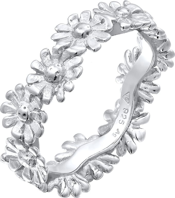 Elli - Ring - Dames Band Bloesem Bloem Boho Look Trend in 925 Sterling Zilver - Dames