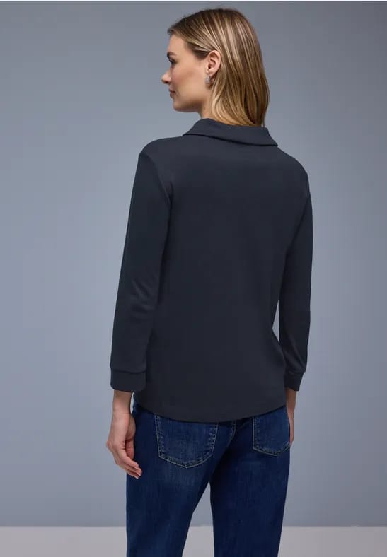Poloshirt met rits