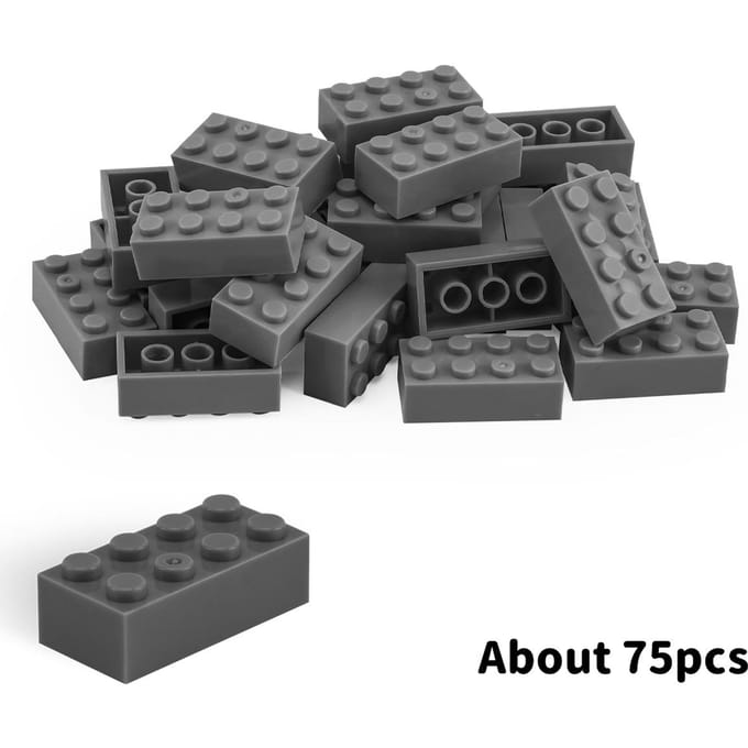200g2x4 Briques de Construction DIY Figures ÉpaissesBriques Points Éducatif Créatif TailleCompatible Présentant Jouets pourEnfants 200g 2x4 high brick