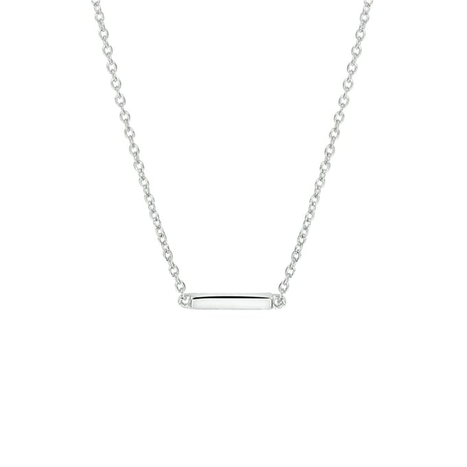 Glams ketting balkje 1,2 mm 41 + 4 cm - Zilver