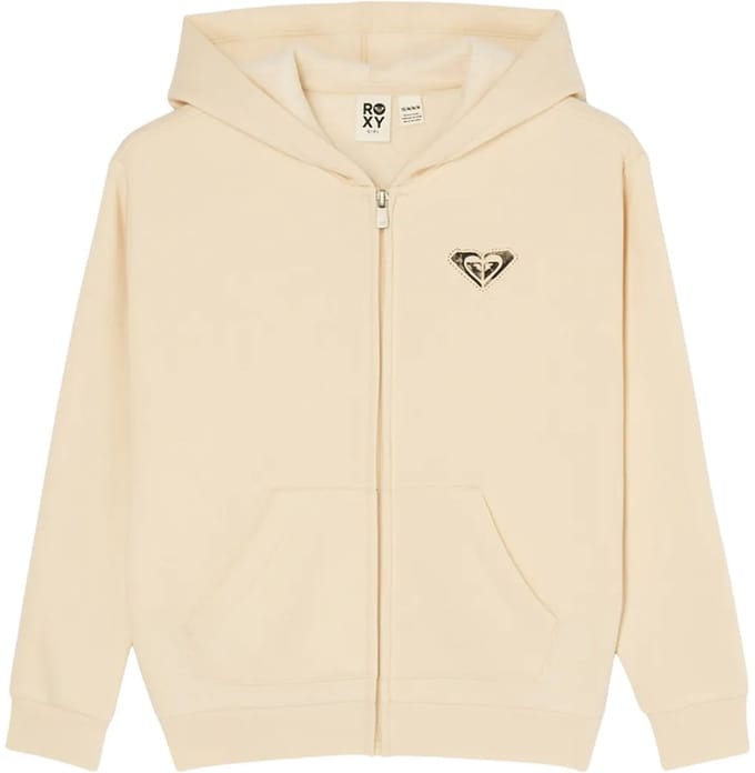 Roxy Surf Feeling Sweatshirt Met Rits Beige 12 Years Meisje