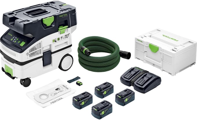 Festool CTLC MINI I-Plus Accustofzuiger 2x18V 5.0Ah - 577670