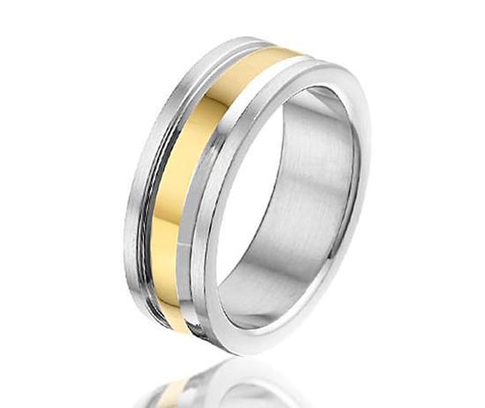 Montebello Ring Unisex - 316L Staal - 7mm - Maat 52 - 16.5mm
