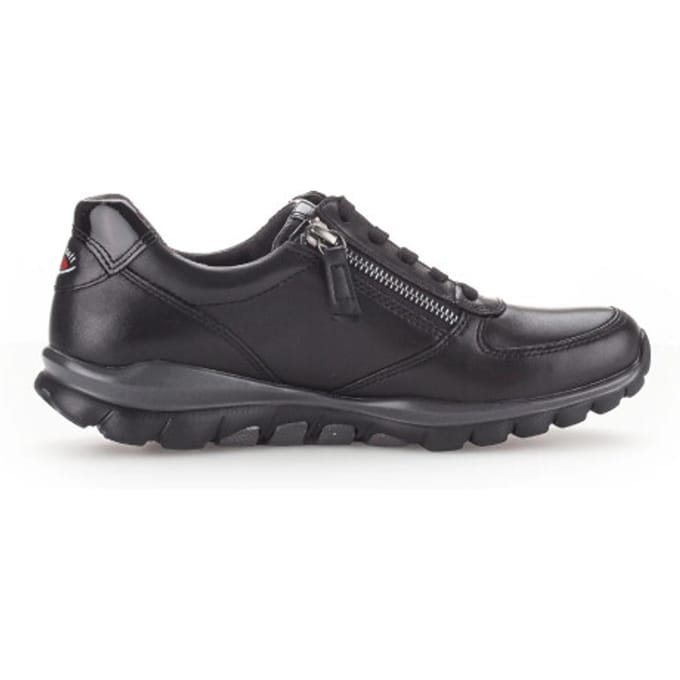 Gabor rollingsoft sensitive 76.968.57 - dames rollende wandelsneaker - Zwart - maat 43 (EU) 9 (UK)
