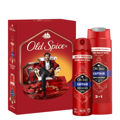 Old Spice Gentleman Captain Cadeauset voor Mannen – 2 Stuks