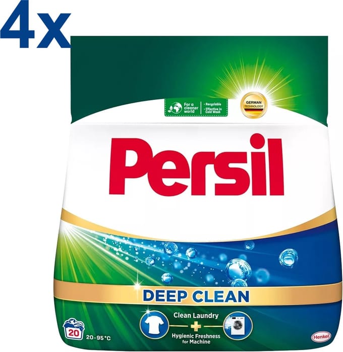 Persil – Universal – Deep Clean – Waspoeder – 4,4 kg – 80 Wasbeurten - Voordeelverpakking