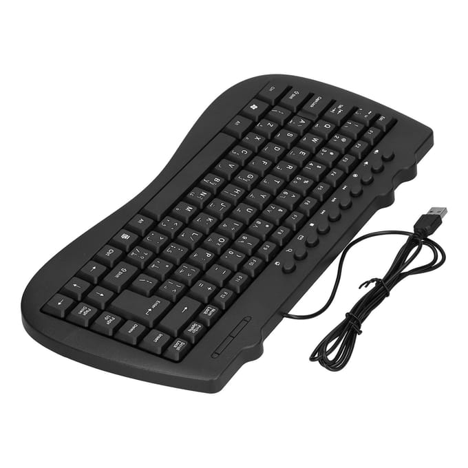 USB Toetsenbord Duurzaam Plastic 87 Toetsen KB‑301B Toetsenborden Algemeen Ergonomisch Computer
