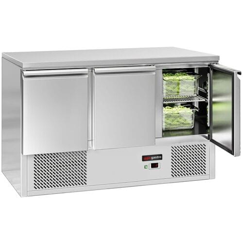 GGM Gastro Kühltisch ECO - 1370x700mm - mit 3 Türen Zilver