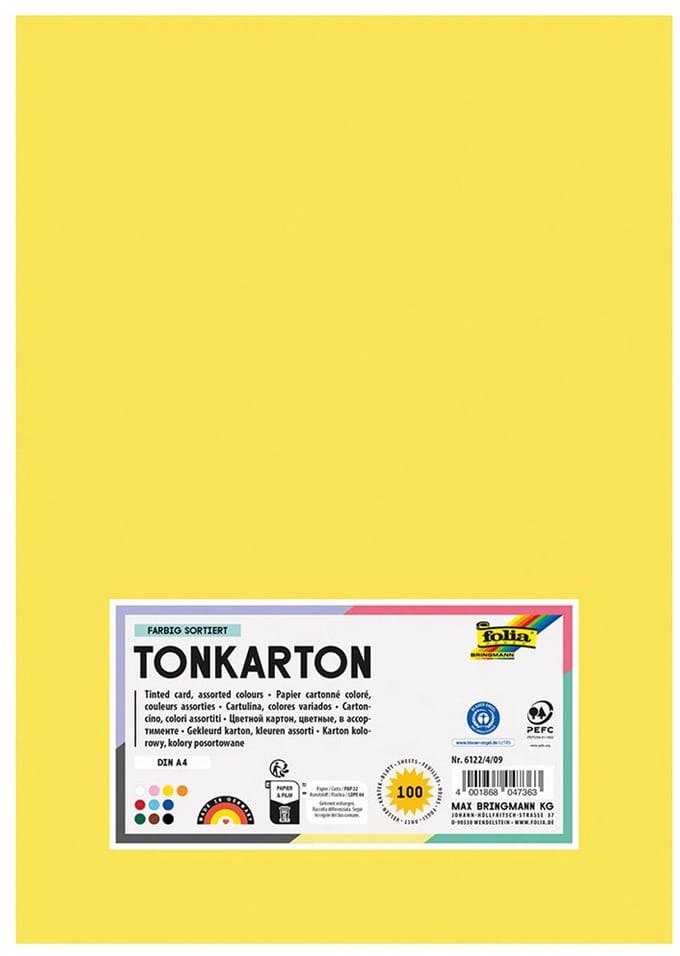 Thin English Cardboard 220g A4 - UNI