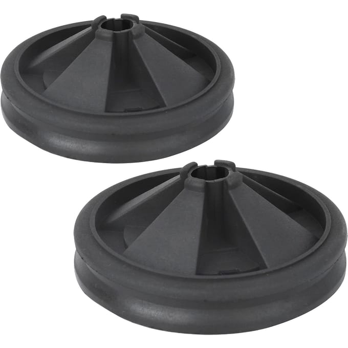 2 stuks Siliconen Afvalvermaler Anti-Spatdeksel Geschikt voor InSinkErator 87mm Buitendiameter black