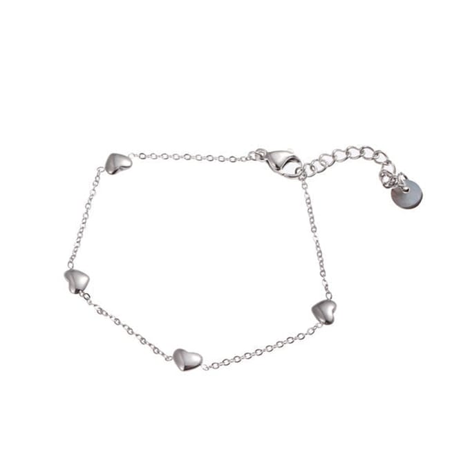 Go Dutch Label Armband bolle hartjes Silver B2288-1
