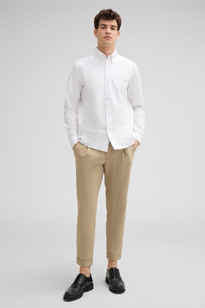 Katoenen overhemd Nero, wit