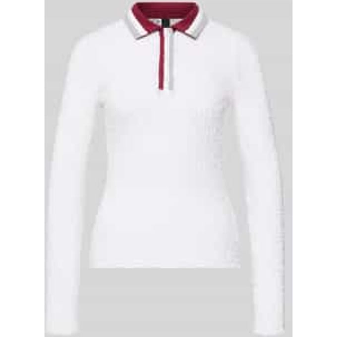 Slim fit shirt met lange mouwen in semitransparant design