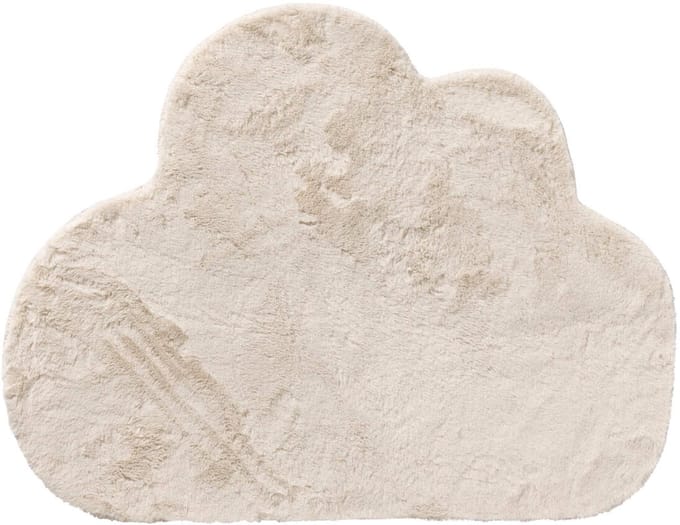 Textino - CLOUD - vloerkleed - 70x90 cm - wolk - Snow White - wit