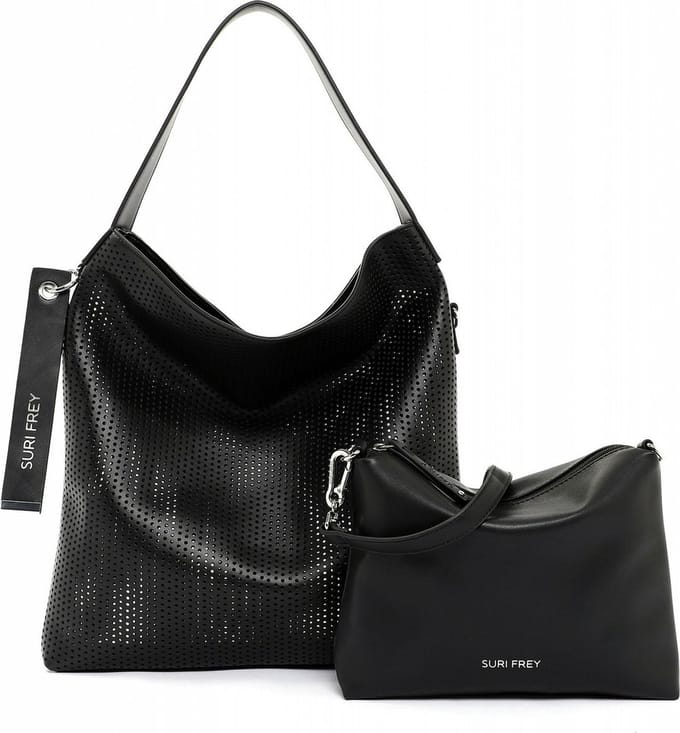 SURI FREY Schoudertas Black Label July Hobo Bag Black Zwart