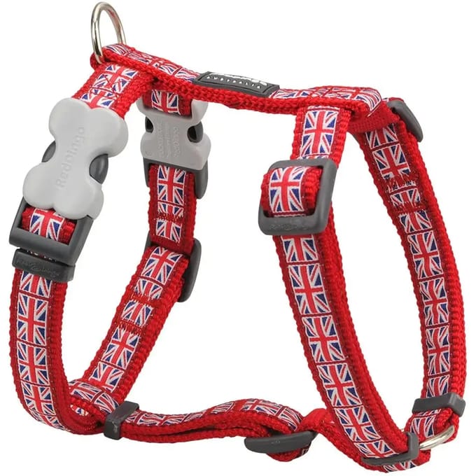 Hondentuigje Red Dingo STYLE UNION JACK FLAG 36-54 cm Rood 30-48 cm