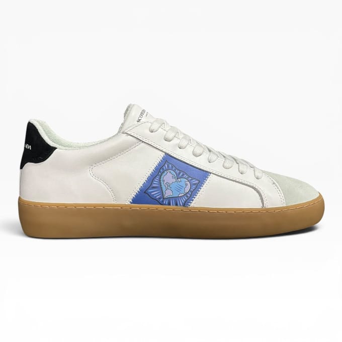 Scotch & Soda - Plakka BM - Sneakers - Wit / Blauw / Zwart - Maat 43