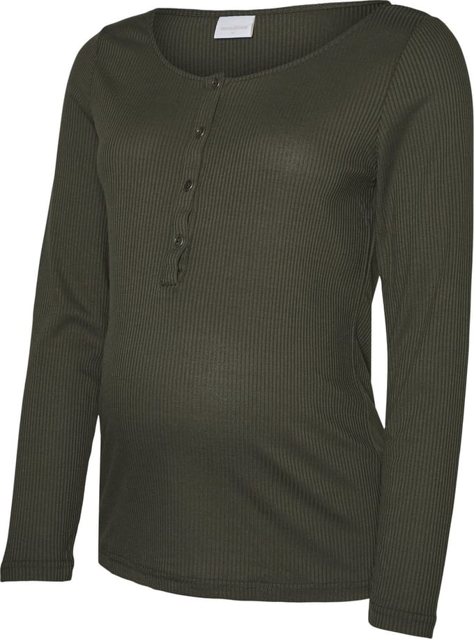 MAMALICIOUS - MLELLEN LIA L/S TOP 2F A. NOOS - Dames - Blouses