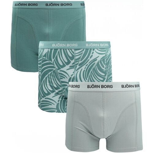 Bjorn Borg Boxers 3Pack Groen - Maat XXL - Heren - Boxershorts