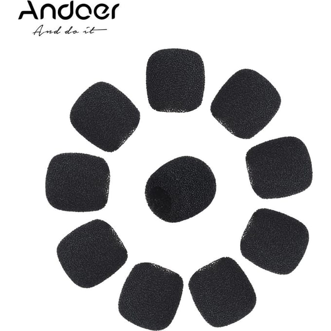 10 stuks Mini Lapel Headset Microfoon Windscreen Mic Foam Cover small