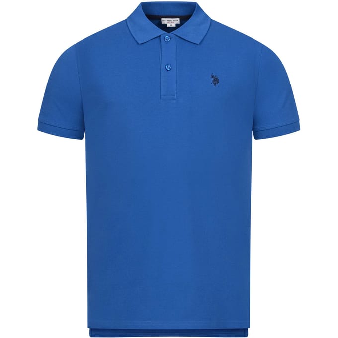 U.S. Polo Assn. heren basic poloshirt met korte mouwen en stretch