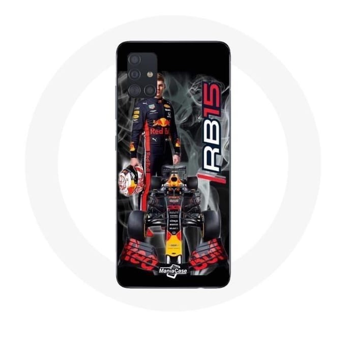 Coque - Maniacase - Samsung Galaxy A71 - Formule 1 Max Verstappen - Souple - Noir noir