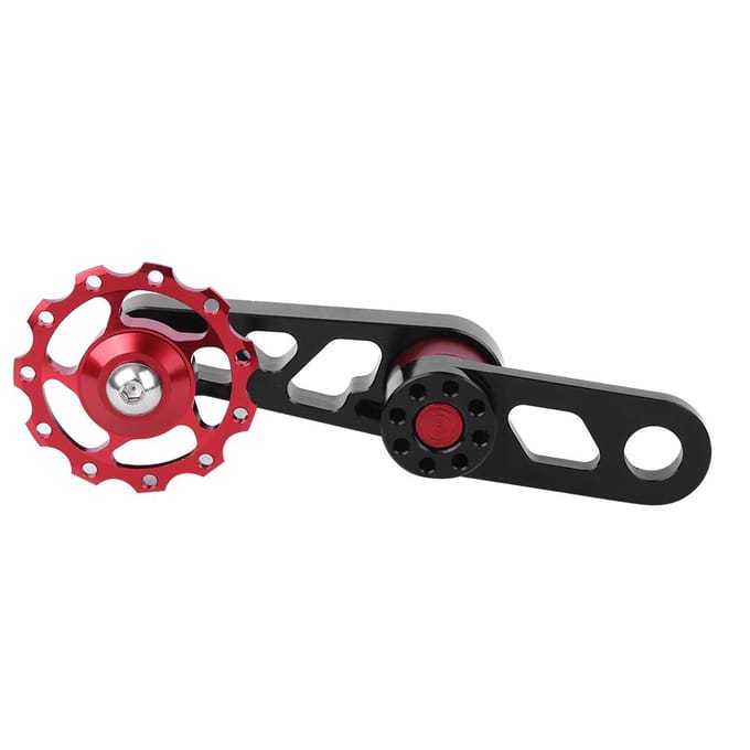ZTTO Kettingspanner Stabilisator Achterderailleur Single Speed Versteller Accessoire voor Vouwfiets black