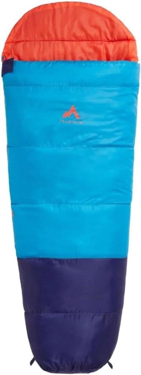 Slaapzak - Kampeerzak - Kamperen - Twee-laags constructie - 140L - Blauw/Rood