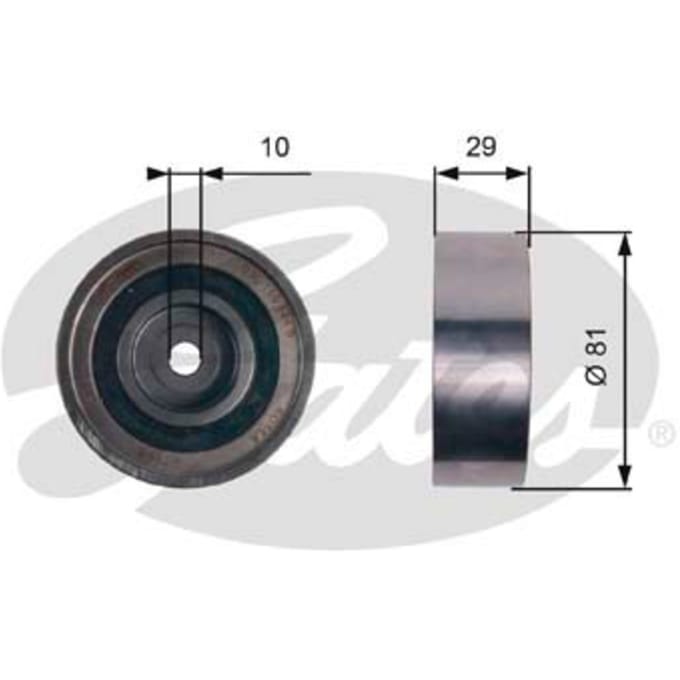Spanrol/geleiderpoelie, PowerGrip distributieriem GATES T42305