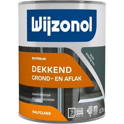 Wijzonol Dekkend Halfglans - 0,75l - 9328 - Antiekgroen
