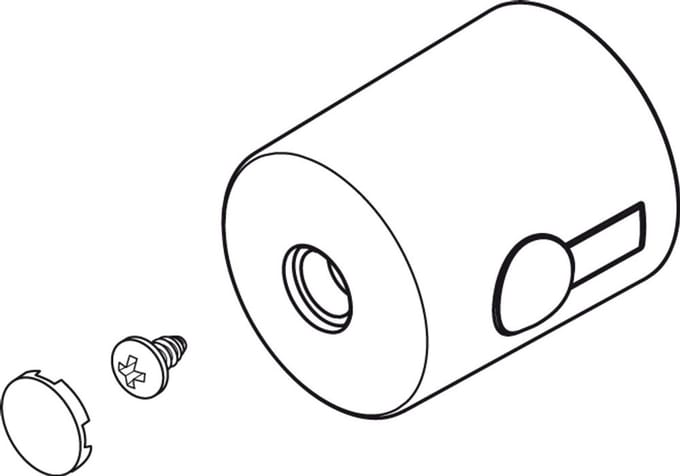 Ideal Standard Temperatuurhendel Ceratherm 60, m.logo ISI, chroom, A861006AA