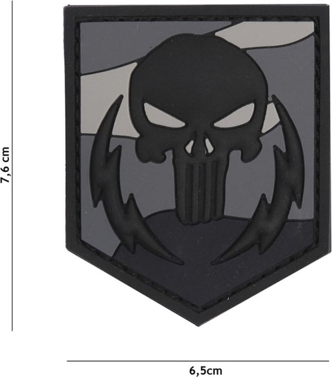 101 Inc Embleem 3D Pvc Punisher Thunder Strokes Night  19088