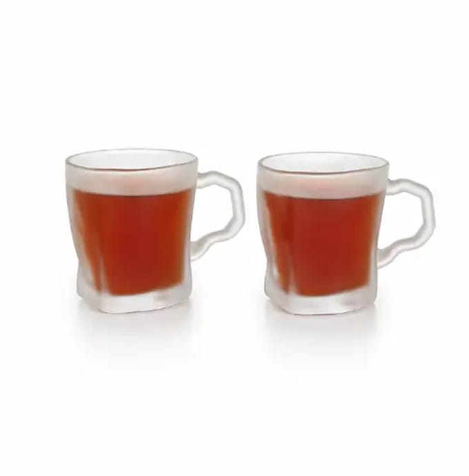 Frozen Wave Theeset - 6-delig - 220 ml - Glas
