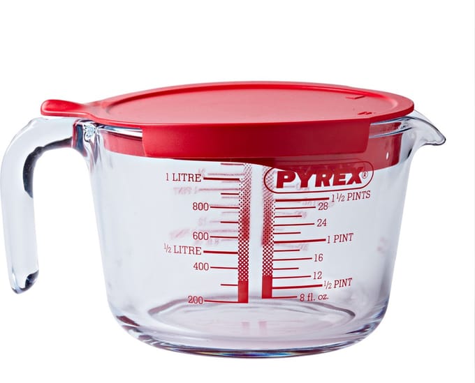 PYREX - MAATBEKER 1L MET DEKSEL