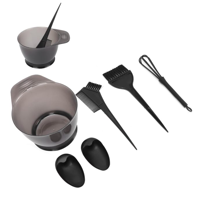 5 STUKS Professionele Salon Haarkleurset Haarverf Kwast Kom Kam Haarkleurtools Set gray