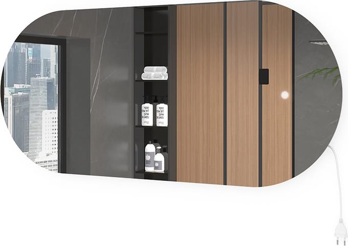 Vicco Badkamerspiegel – 110 x 50 cm met LED-verlichting Wit